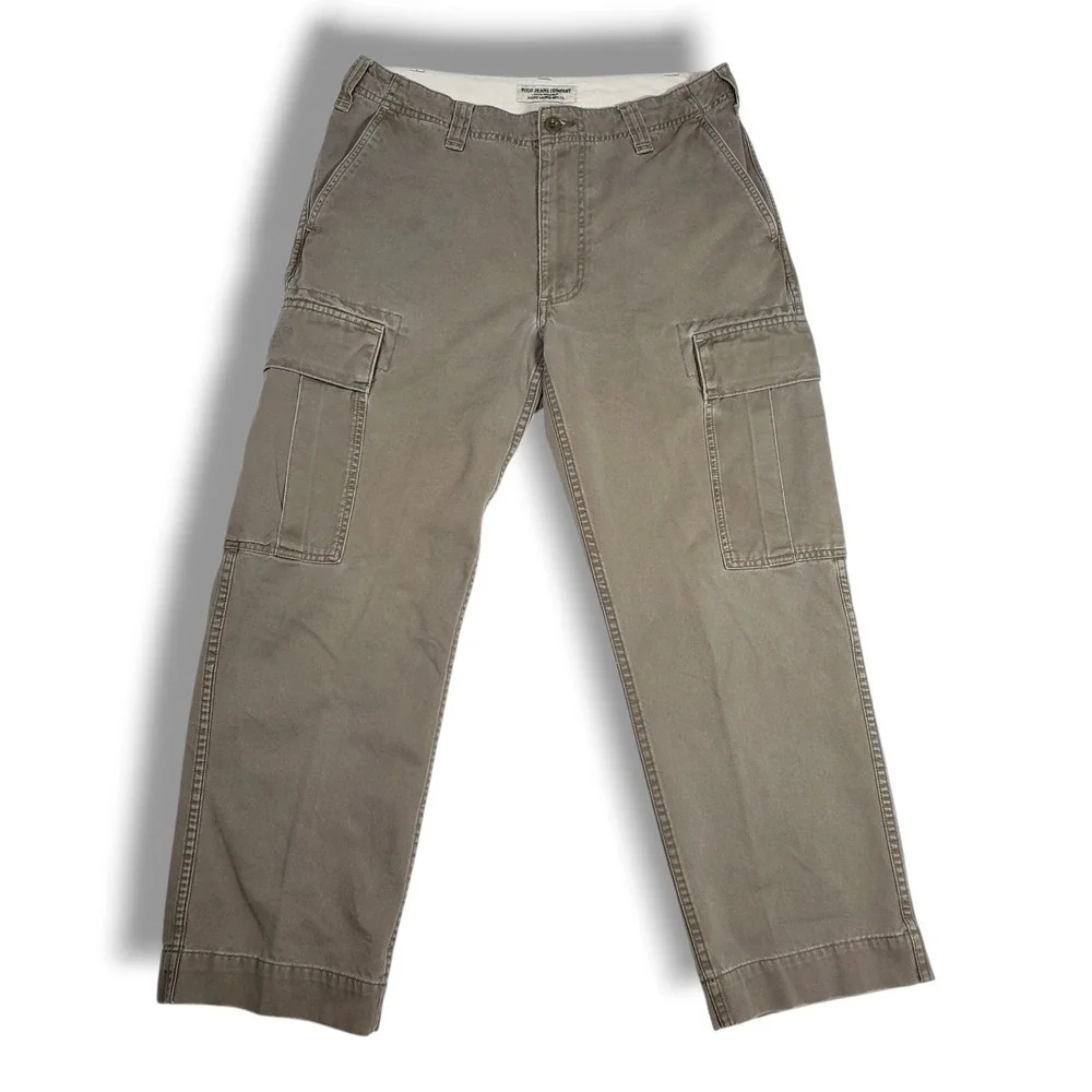 Vintage Polo Jean Co Ralph Lauren Cargo Pants Men 33x30 Military Paratrooper Y2K